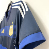 2014 Argentina Away Retro Soccer Jersey