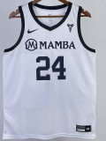 2023 LAKERS BRYANT #24 White MAMBA Top Quality Hot Pressing NBA Jersey