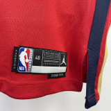 22/23 Pelicans McCOLLUM #3 Red Top Quality Hot Pressing NBA Jersey (Trapeze Edition) 飞人版