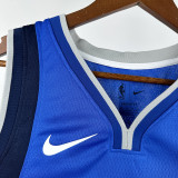 Dallas Mavericks CHRISTIE #00 Blue Top Quality Hot Pressing NBA Jersey