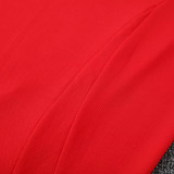 25/26  Man Utd Red Polo Collar Pants Set