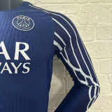 24/25 PSG Fourth Long Sleeve  Player Version Soccer Jersey