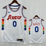24/25 76ERS MAXEY  # 0 City Edition Top Quality Hot Pressing Retro NBA Jersey