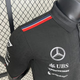 2024 F1 Mercedes Black Polo Racing Suit(有领)