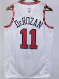 22/23 BULLS DEROZAN #11 White Top Quality Hot Pressing NBA Jersey