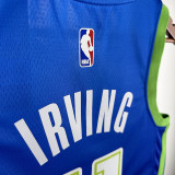 Dallas Mavericks LRVING #11 Blue Gradient Top Quality Hot Pressing  NBA Jersey