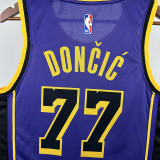 22/23 LAKERS DONCIC'#77 Blue Top Quality Hot Pressing NBA Jersey