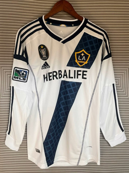 2012/2013 LA Galaxy Home Long Sleeve Retro Soccer Jersey