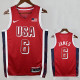 2024 Olympic Game USA  JAMES # 6 Red Basketball Jersey
