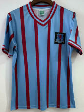 1957  Aston Villa Blue Retro Soccer Jersey