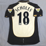 2001/2002 Man Utd 100th Centenary Gold Black Retro Soccer Jersey