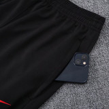 25-26 Portugal Black Red sleeve Hooded  Tracksuit