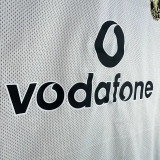 2001/2002 Man Utd 100th Centenary Gold White Two-Sided Retro Soccer Jersey