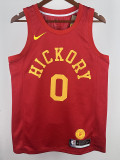 18/19 Indiana Pacers HALIBURTON #0 Red Retro Top Quality Hot Pressing NBA Jersey