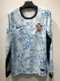 24-25 Portugal  Away  Long Sleeve Soccer Jersey (长袖)