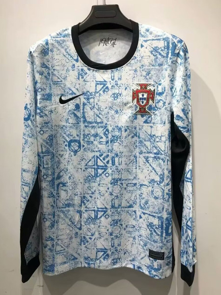 24-25 Portugal  Away  Long Sleeve Soccer Jersey (长袖)