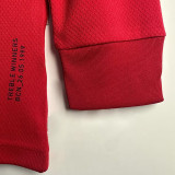 2019/2020 Man Utd Home  Long Sleeve  Retro Soccer Jersey(长袖）