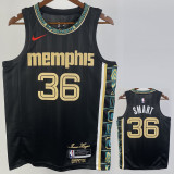 22/23 Grizzlies SMART #36 Black City Edition Top Quality Hot Pressing NBA Jersey