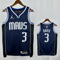 22/23 Dallas Mavericks DAVIS #3 Royal Blue Flying Man Top Quality Hot Pressing NBA Jersey