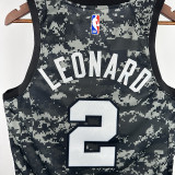 Sa Spurs LEONARD #2 Camouflage Top Quality Hot Pressing NBA Jersey