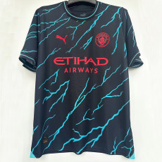 23/24 Man City Third 1:1 Fans Soccer Jersey