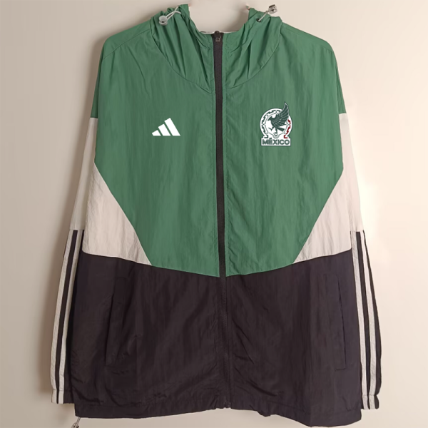 25/26 Mexico Green Hooded  Windbreaker