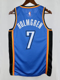 22/23 OKC Thunder HOLMGREN #7 Blue Top Quality Hot Pressing NBA Jersey