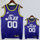 23/24 JAZZ CLARKSON #00 purple Top Quality Top Quality Hot Pressing NBA Jersey (Retro Logo)