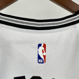 Sa Spurs FOX #4 White Top Quality Hot Pressing NBA Jersey