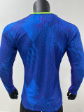 25-26 Brazil Away Long Sleeve  Player Version Soccer Jersey