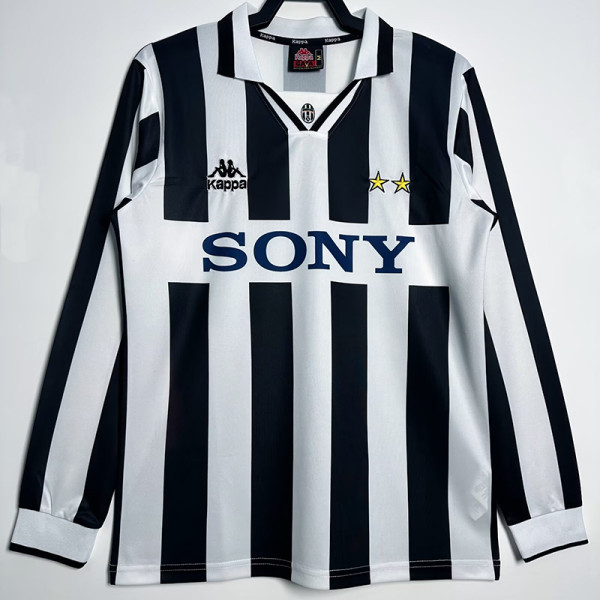 1995/1997 JUV Home Long Sleeve  Retro Soccer Jersey