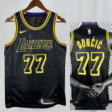 LAKERS DONCIC#77 Snake's Skin Top Quality Hot Pressing NBA Jersey