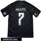 2019/2020 PSG  Jordan Black Retro Soccer Jersey