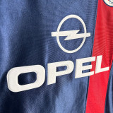 2001-2002 PSG Home Long Sleeve Retro Soccer Jersey
