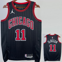 22/23 BULLS DEROZAN #11 Black Top Quality Hot Pressing NBA Jersey (Trapeze Edition) 飞人版