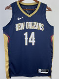 22/23 Pelicans INGRAM #14 Royal Blue Top Quality Hot Pressing NBA Jersey