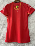 2024 F1 Red women  Racing Suit(圆领)