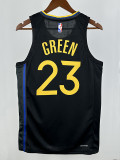 24/25 WARRIORS GREEN # 23 Black Flying Man Top Quality Hot Pressing NBA Jersey