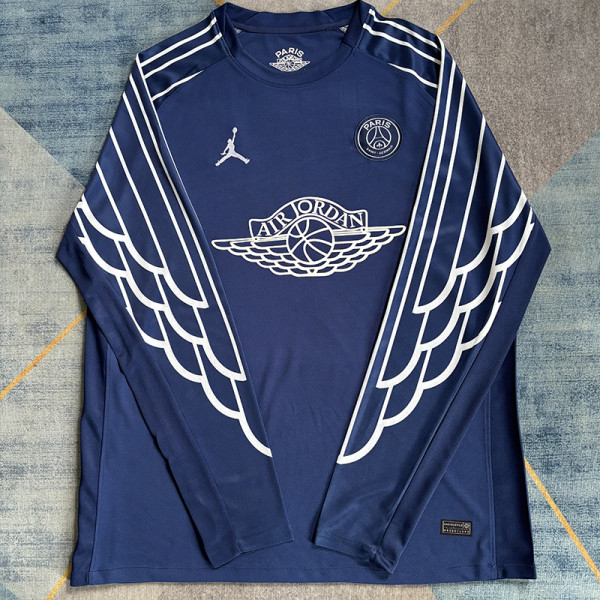 24/25 PSG  Third AJ Joint Edition  Long Sleeve Fans Soccer Jersey