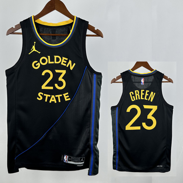 24/25 WARRIORS GREEN # 23 Black Flying Man Top Quality Hot Pressing NBA Jersey