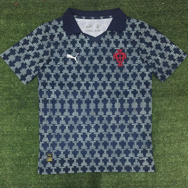 25-26 Portugal Pattern Blue  Training shirts