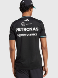 2025 F1 Mercedes Black V Neck Racing Suit(圆领)