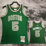 03/04 CELTICS GARNETT #5 Green Retro Top Quality Hot Pressing NBA Jersey