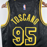 Lakers ANDERSON # 95 Snake's Skin Black Top Quality Hot Pressing NBA Jersey(Honor Edition)荣耀版