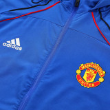 25/26 Man Utd Blue Hooded Windbreaker Tracksuit