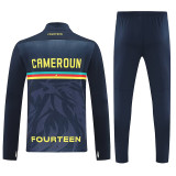 25/26 Cameroon Dark Blue Half Pull Tracksuit  (半拉链)