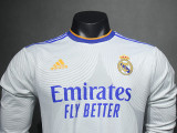 21/22 RMA Home Player Version Long Sleeve Retro Soccer Jersey长袖