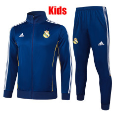 25/26 RMA Blue Retro  Kids Jacket Tracksuit#E2549童装
