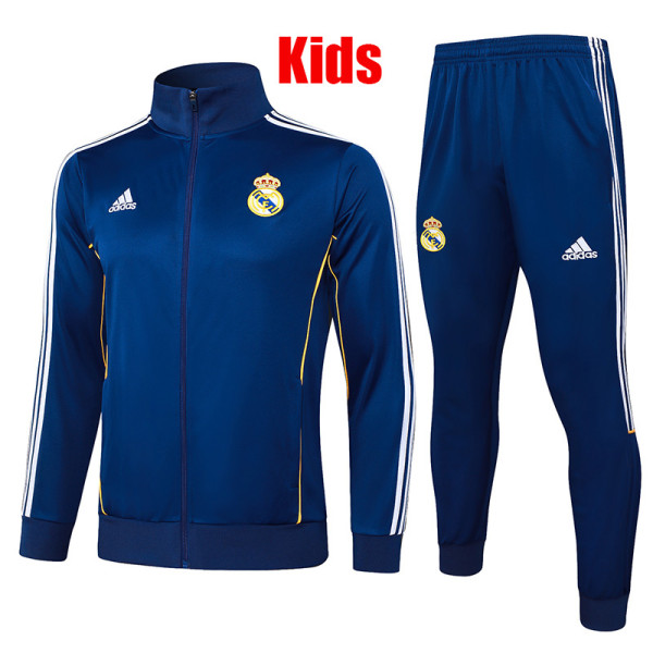 25/26 RMA Blue Retro  Kids Jacket Tracksuit#E2549童装