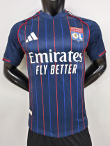 25/26  Lyon Away   Player Version  Soccer Jersey